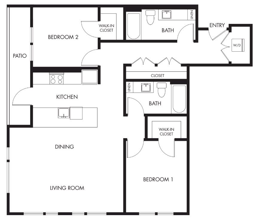 Anthology_Issaquah WA_Floor Plan_Podium M_Two Bedroom Two Bathroom Anthology_Issaquah WA_Floor Plan_Podium M_Two Bedroom Two Bathroom